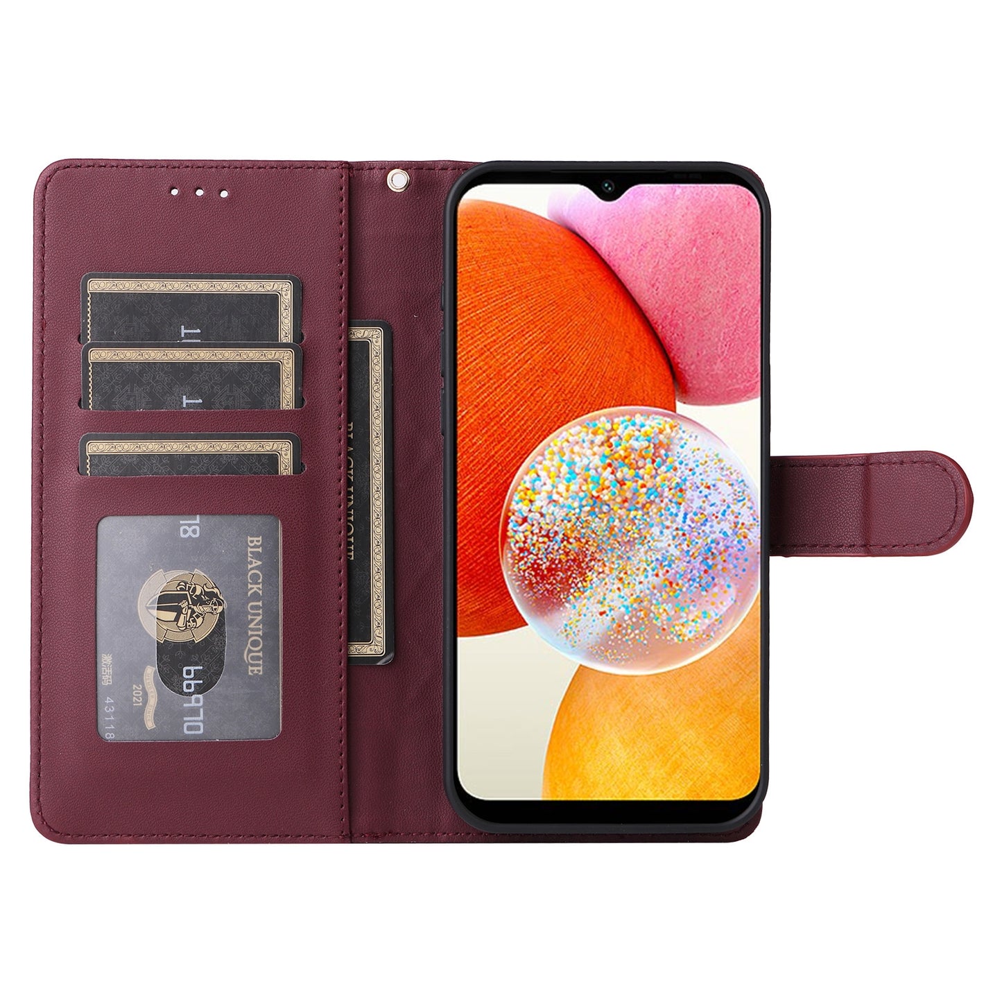 Samsung Galaxy A14 5G / 4G Diamond Lattice Leather Flip Phone Case - Durable and Convenient Holder with Precision Cutouts