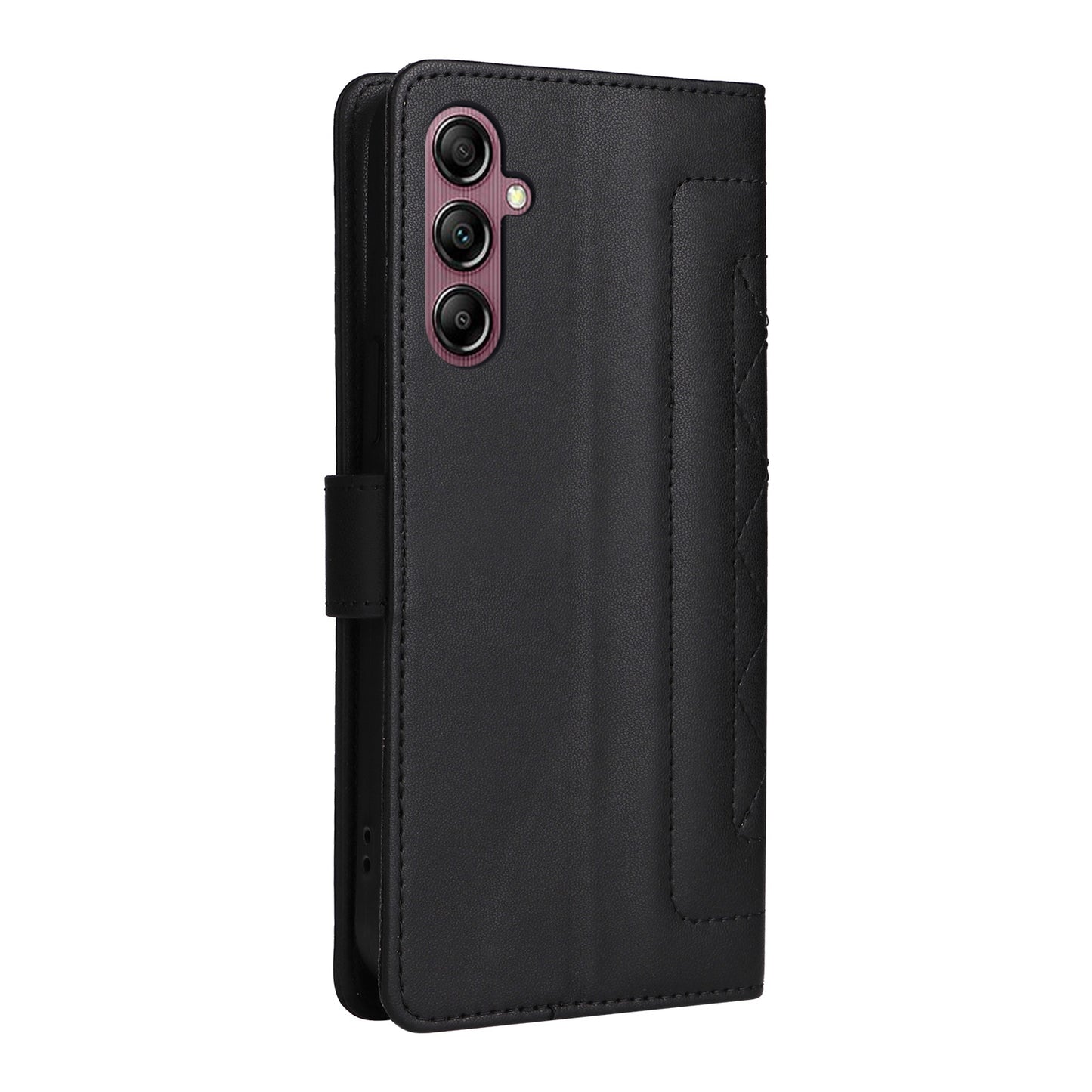 Samsung Galaxy A14 5G / 4G Diamond Lattice Leather Flip Phone Case - Durable and Convenient Holder with Precision Cutouts