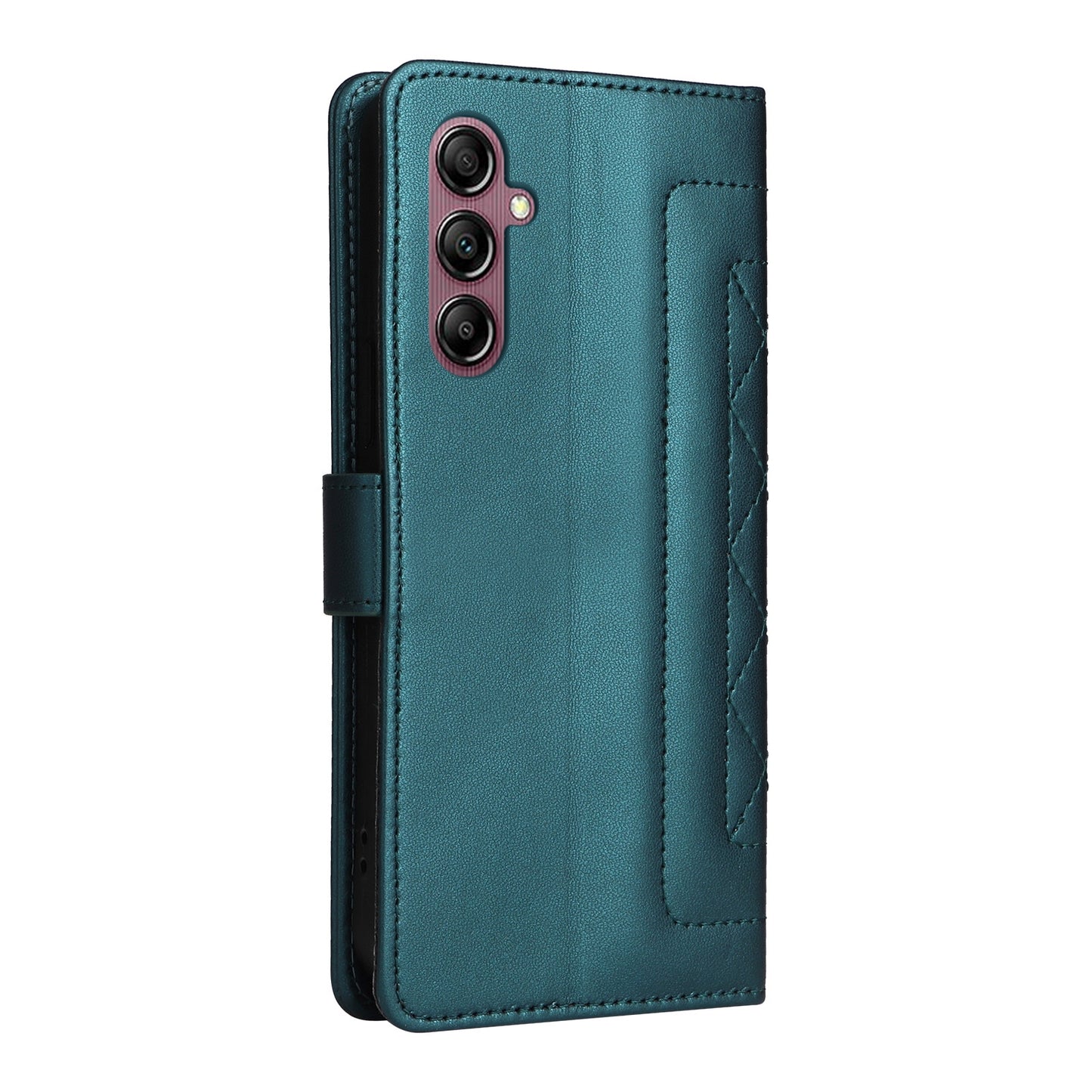 Samsung Galaxy A14 5G / 4G Diamond Lattice Leather Flip Phone Case - Durable and Convenient Holder with Precision Cutouts