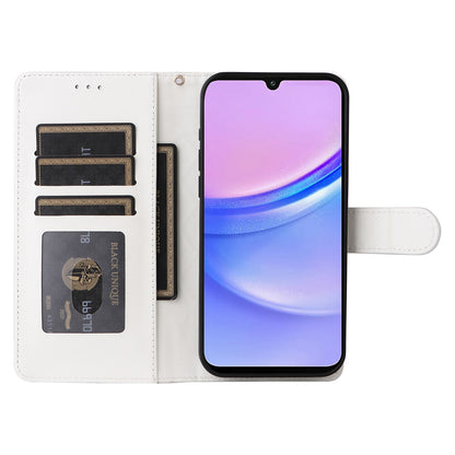 Samsung Galaxy A15 5G / 4G Diamond Lattice Leather Flip Phone Case - Durable and Convenient Holder with Precision Cutouts