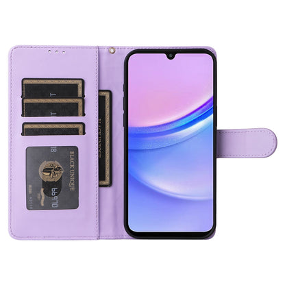 Samsung Galaxy A15 5G / 4G Diamond Lattice Leather Flip Phone Case - Durable and Convenient Holder with Precision Cutouts