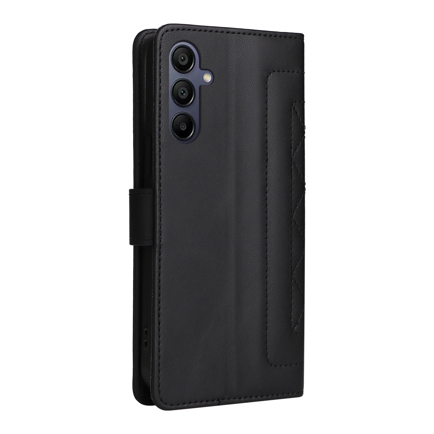 Samsung Galaxy A15 5G / 4G Diamond Lattice Leather Flip Phone Case - Durable and Convenient Holder with Precision Cutouts