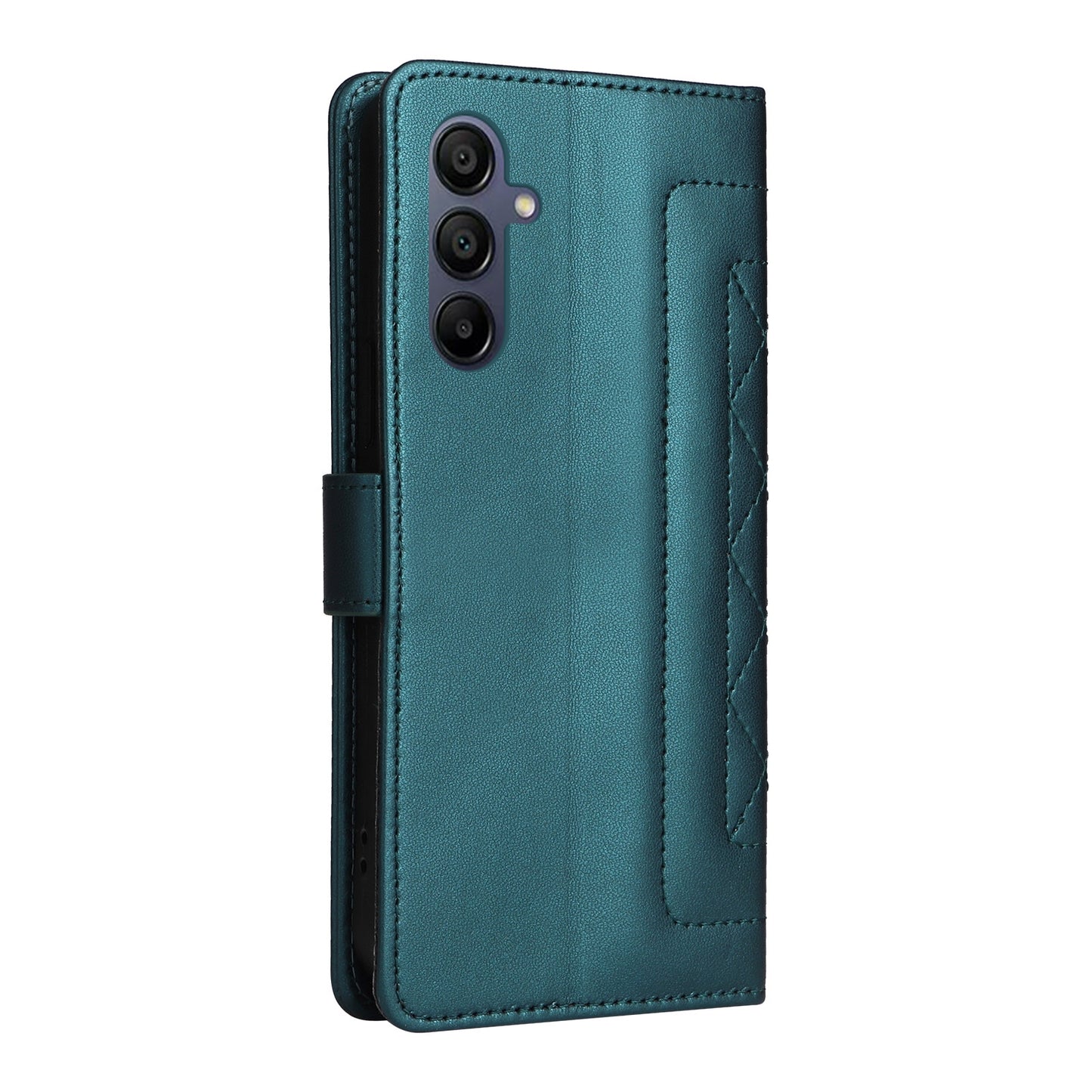 Samsung Galaxy A15 5G / 4G Diamond Lattice Leather Flip Phone Case - Durable and Convenient Holder with Precision Cutouts