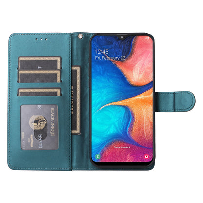 Samsung Galaxy A20 / A30 Diamond Lattice Leather Flip Phone Case - Durable and Convenient Holder with Precision Cutouts