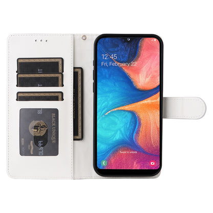Samsung Galaxy A20e Diamond Lattice Leather Flip Phone Case - Durable and Convenient Holder with Precision Cutouts