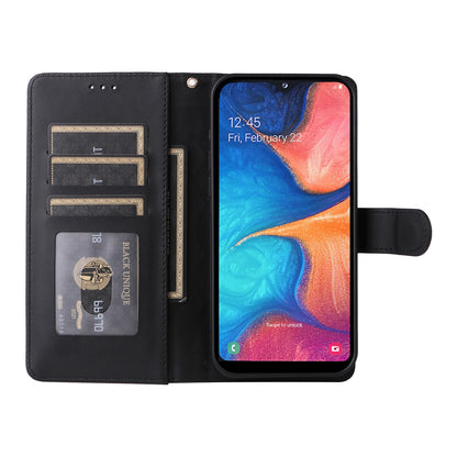 Samsung Galaxy A20e Diamond Lattice Leather Flip Phone Case - Durable and Convenient Holder with Precision Cutouts