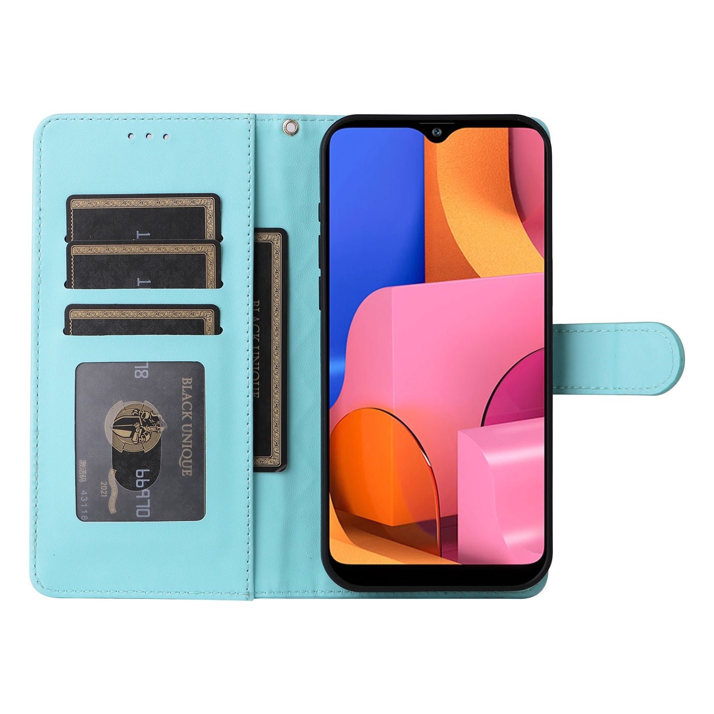 Samsung Galaxy A20s Diamond Lattice Leather Flip Phone Case - Durable and Convenient Holder with Precision Cutouts