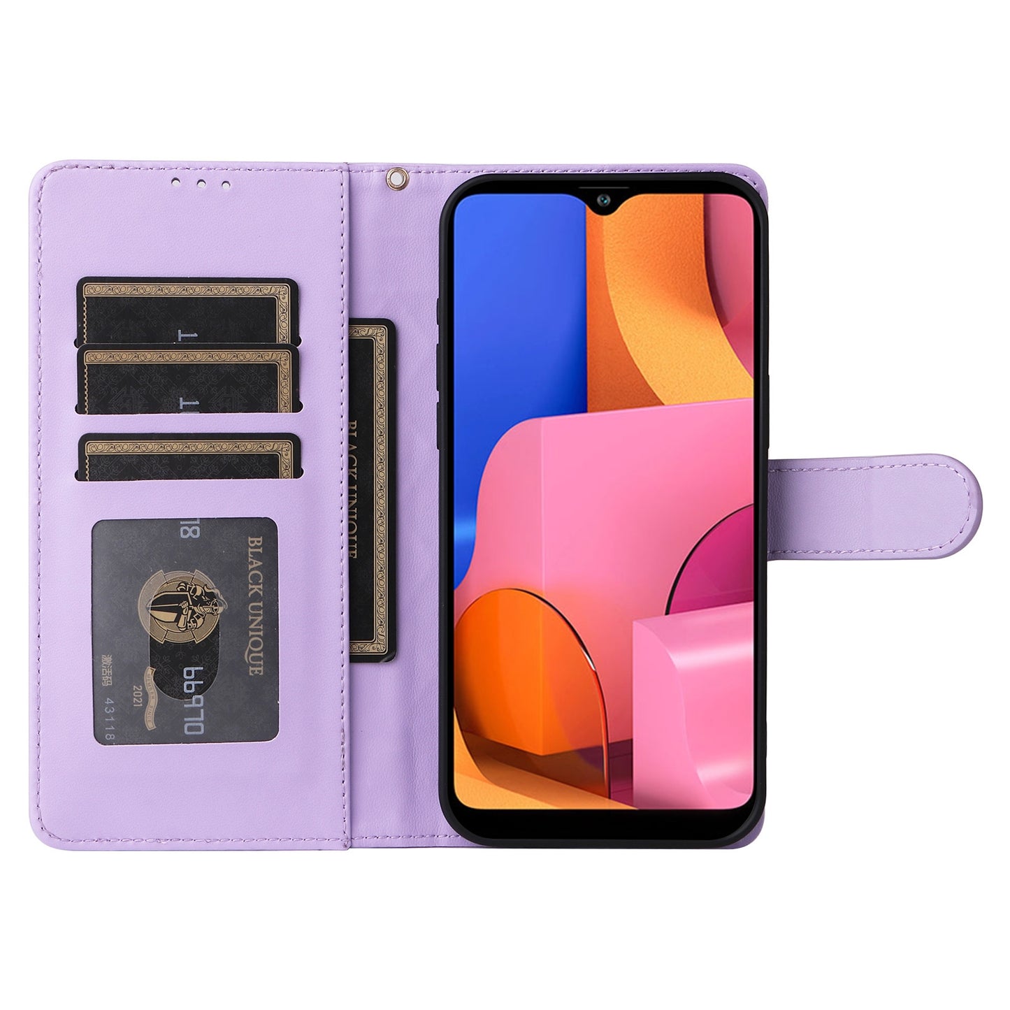 Samsung Galaxy A20s Diamond Lattice Leather Flip Phone Case - Durable and Convenient Holder with Precision Cutouts