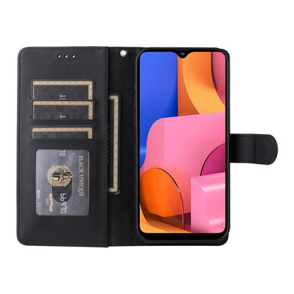 Samsung Galaxy A20s Diamond Lattice Leather Flip Phone Case - Durable and Convenient Holder with Precision Cutouts