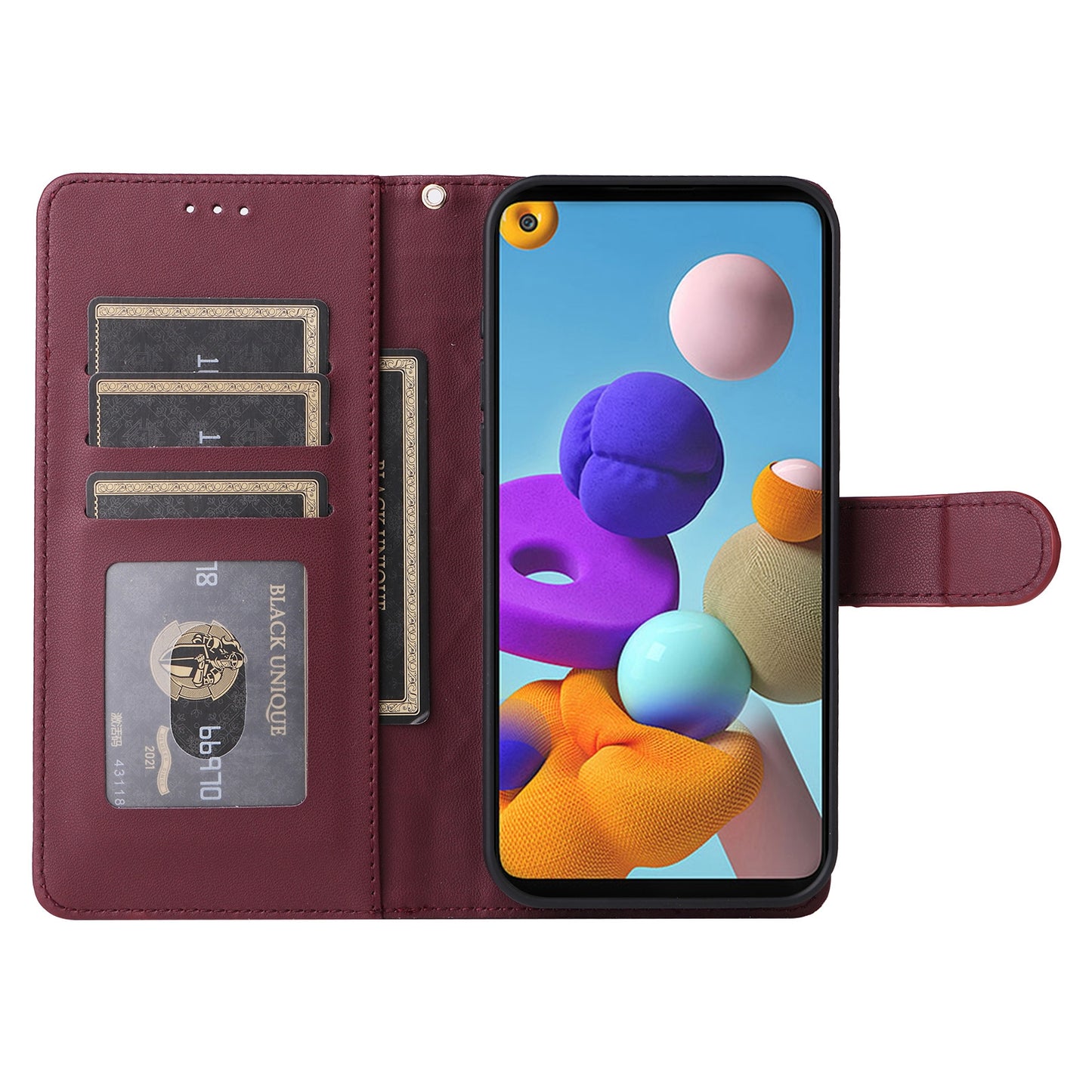 Samsung Galaxy A21s Diamond Lattice Leather Flip Phone Case - Durable and Convenient Holder with Precision Cutouts