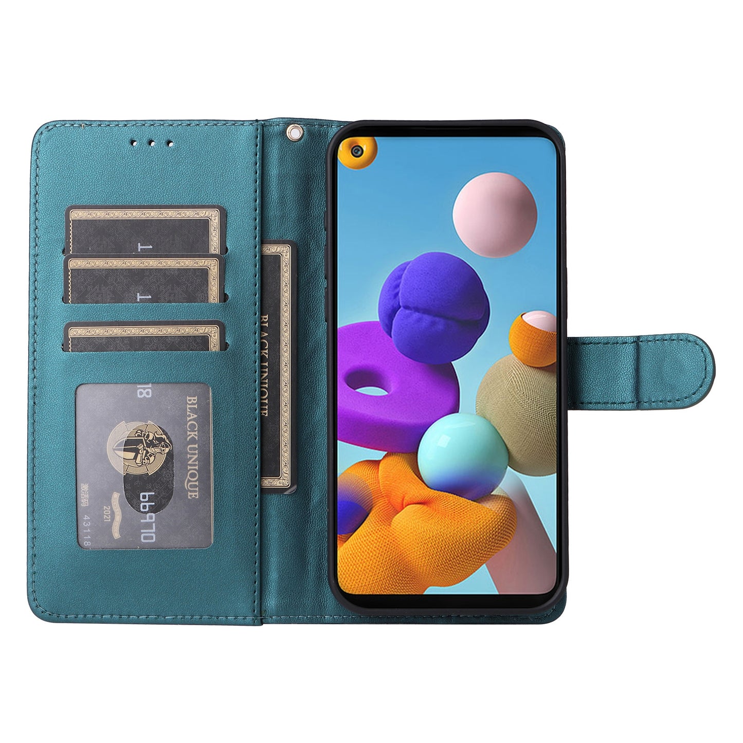 Samsung Galaxy A21s Diamond Lattice Leather Flip Phone Case - Durable and Convenient Holder with Precision Cutouts