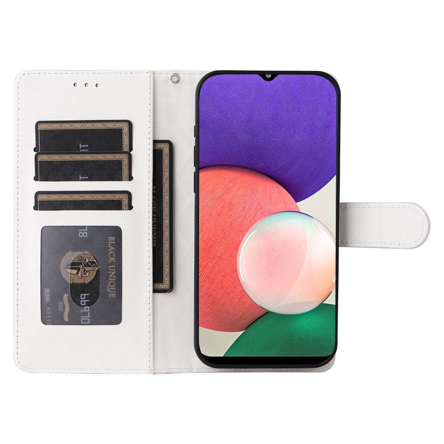 Samsung Galaxy A22 5G Diamond Lattice Leather Flip Phone Case - Durable and Convenient Holder with Precision Cutouts