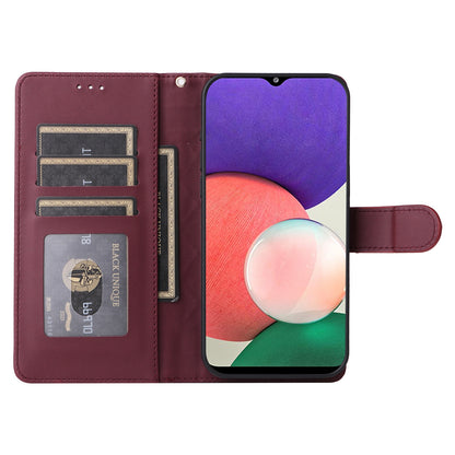 Samsung Galaxy A22 5G Diamond Lattice Leather Flip Phone Case - Durable and Convenient Holder with Precision Cutouts