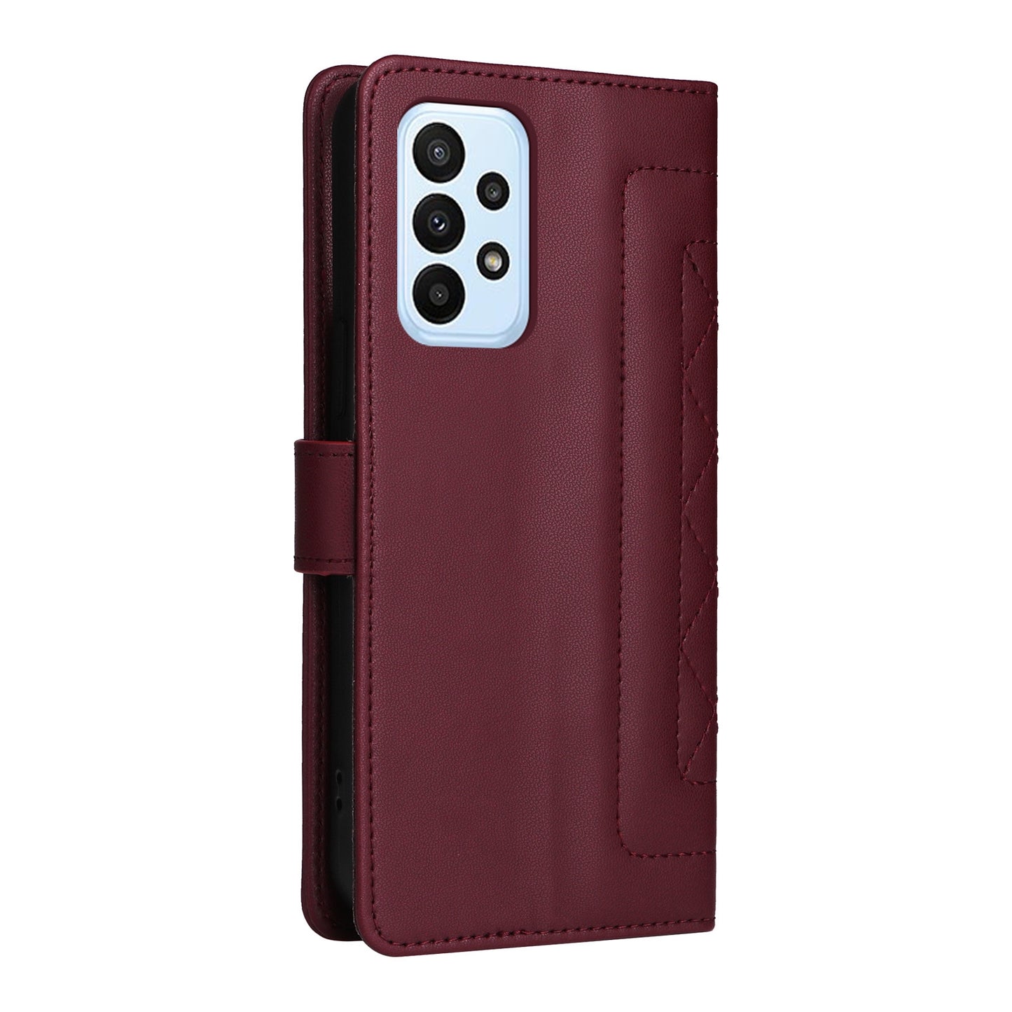 Samsung Galaxy A23 5G / 4G Diamond Lattice Leather Flip Phone Case - Durable and Convenient Holder with Precision Cutouts