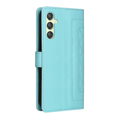 Samsung Galaxy A24 4G Diamond Lattice Leather Flip Phone Case - Durable and Convenient Holder with Precision Cutouts
