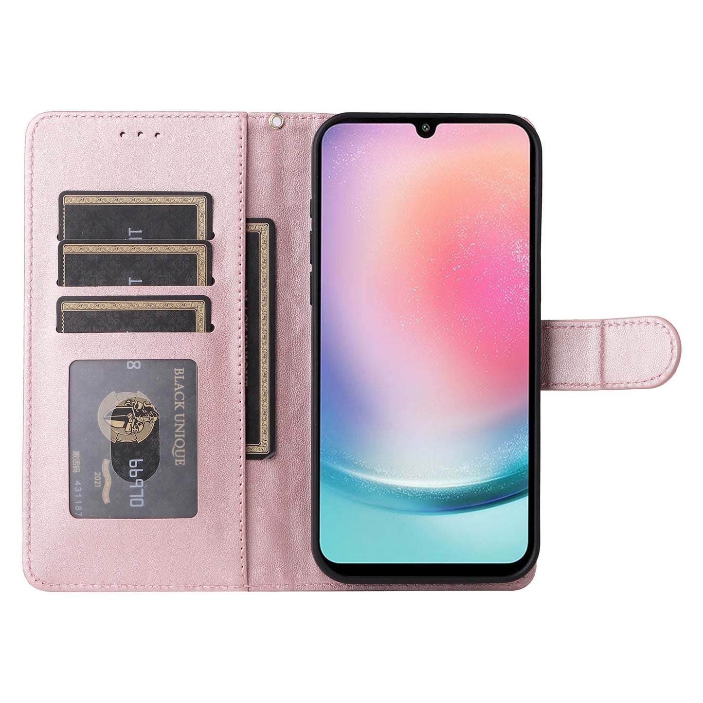 Samsung Galaxy A24 4G Diamond Lattice Leather Flip Phone Case - Durable and Convenient Holder with Precision Cutouts