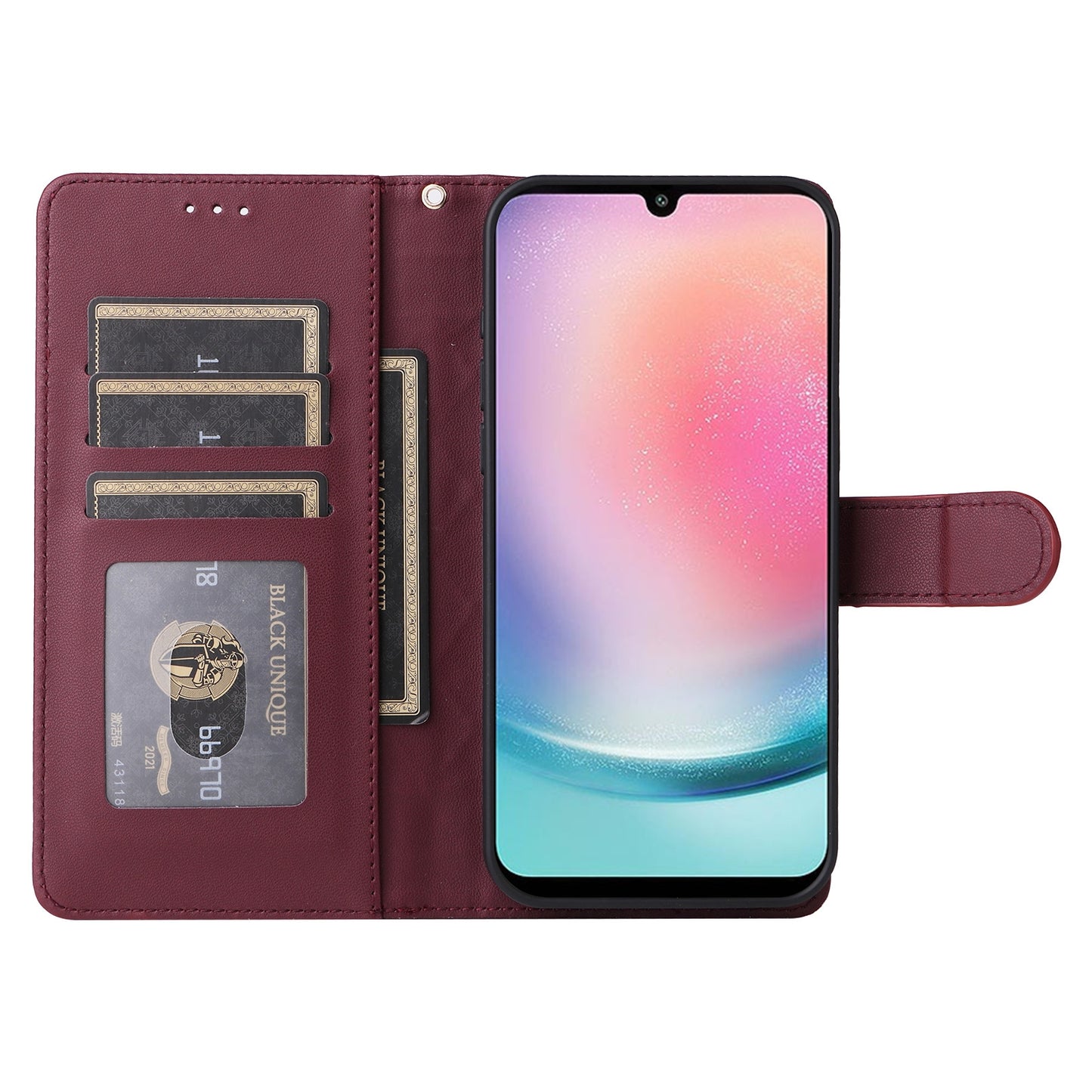 Samsung Galaxy A24 4G Diamond Lattice Leather Flip Phone Case - Durable and Convenient Holder with Precision Cutouts