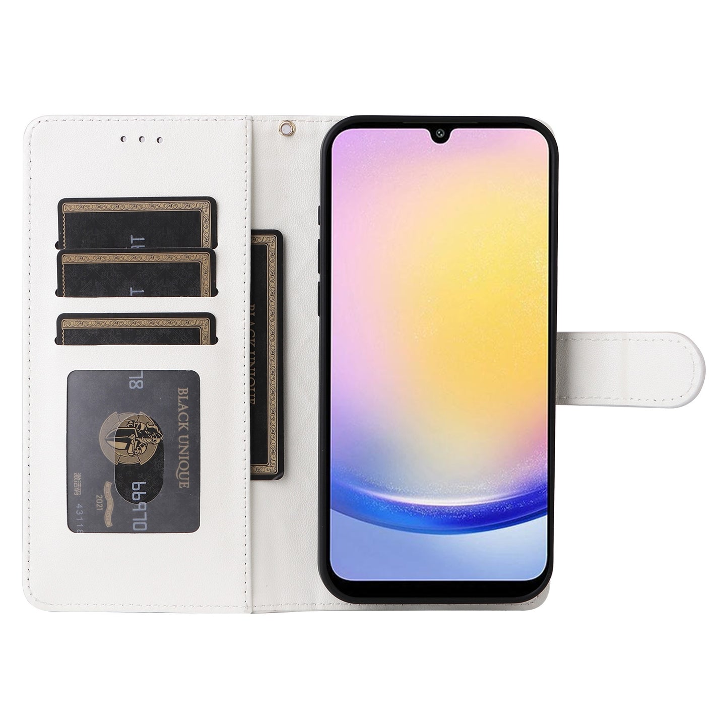 Samsung Galaxy A25 5G Diamond Lattice Leather Flip Phone Case - Durable and Convenient Holder with Precision Cutouts