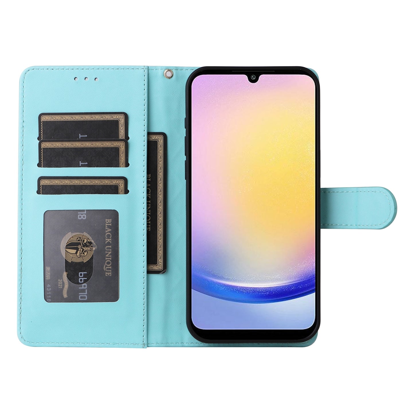 Samsung Galaxy A25 5G Diamond Lattice Leather Flip Phone Case - Durable and Convenient Holder with Precision Cutouts