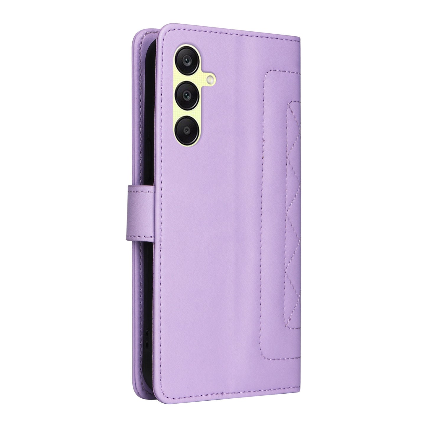 Samsung Galaxy A25 5G Diamond Lattice Leather Flip Phone Case - Durable and Convenient Holder with Precision Cutouts