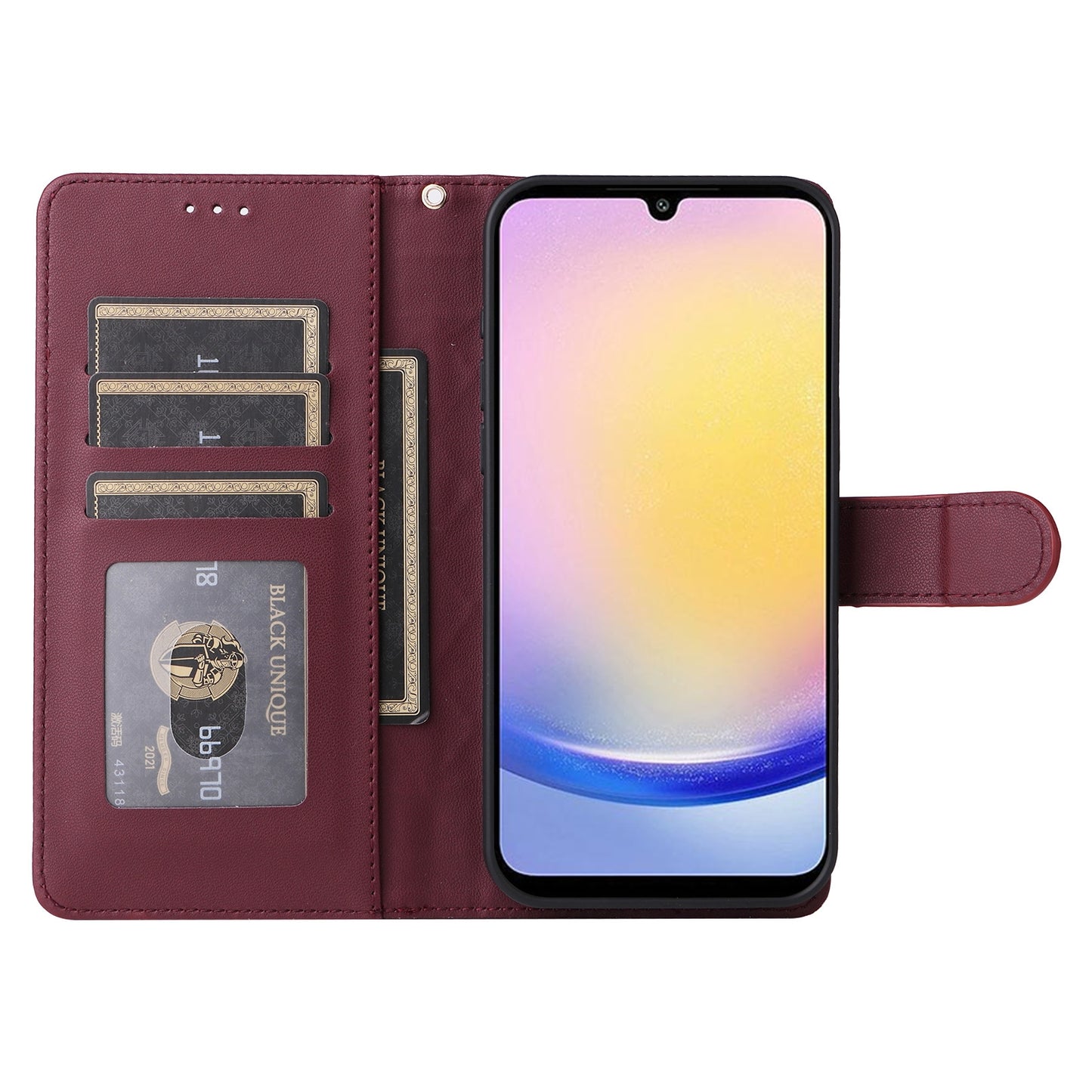 Samsung Galaxy A25 5G Diamond Lattice Leather Flip Phone Case - Durable and Convenient Holder with Precision Cutouts