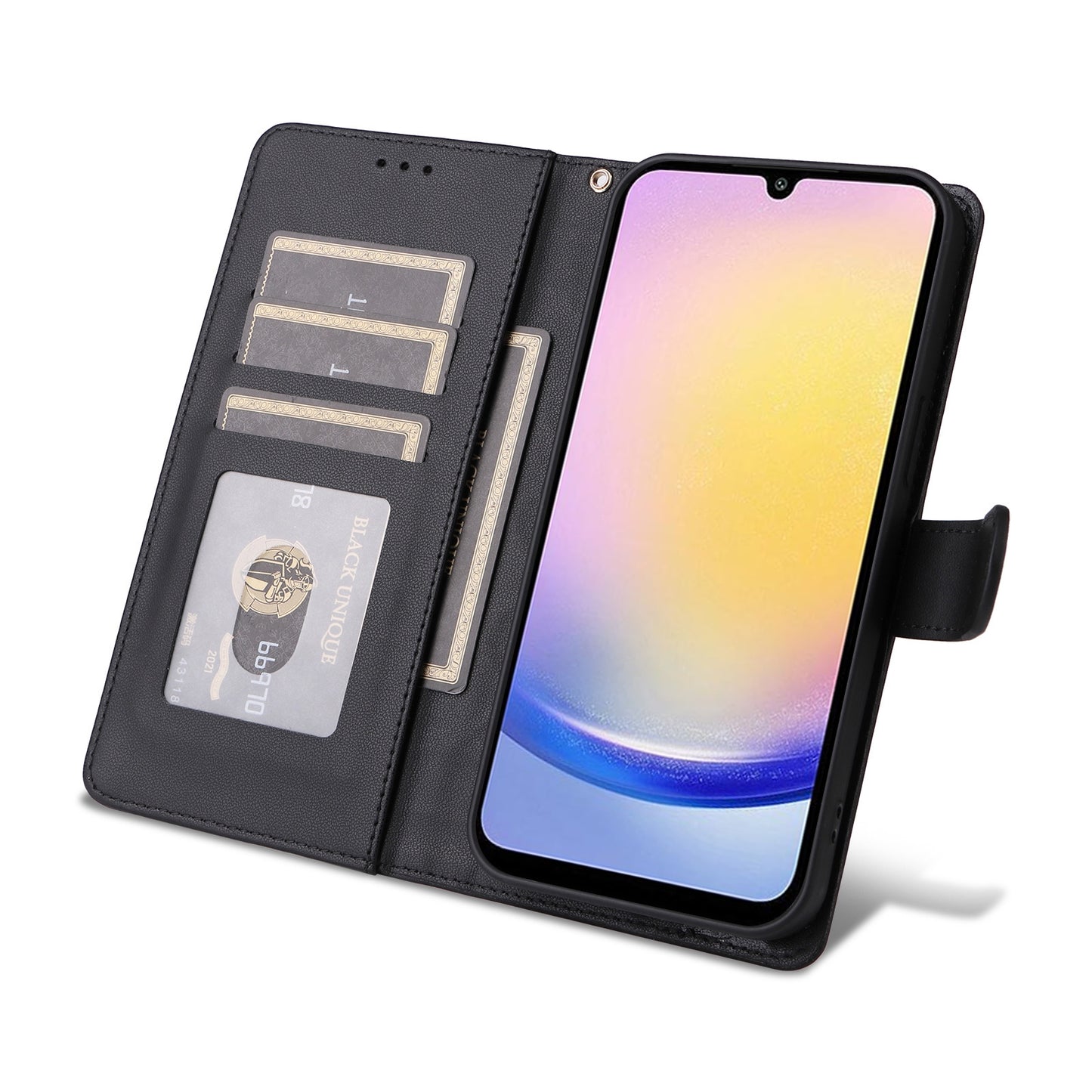 Samsung Galaxy A25 5G Diamond Lattice Leather Flip Phone Case - Durable and Convenient Holder with Precision Cutouts