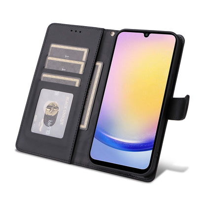Samsung Galaxy A25 5G Diamond Lattice Leather Flip Phone Case - Durable and Convenient Holder with Precision Cutouts