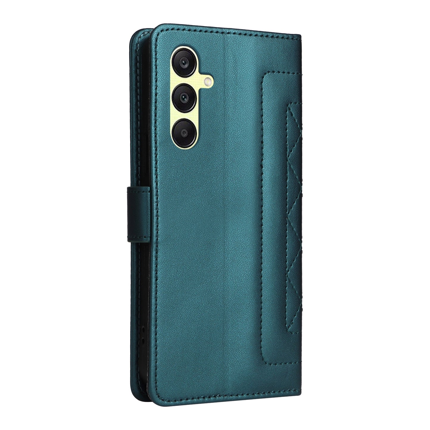 Samsung Galaxy A25 5G Diamond Lattice Leather Flip Phone Case - Durable and Convenient Holder with Precision Cutouts