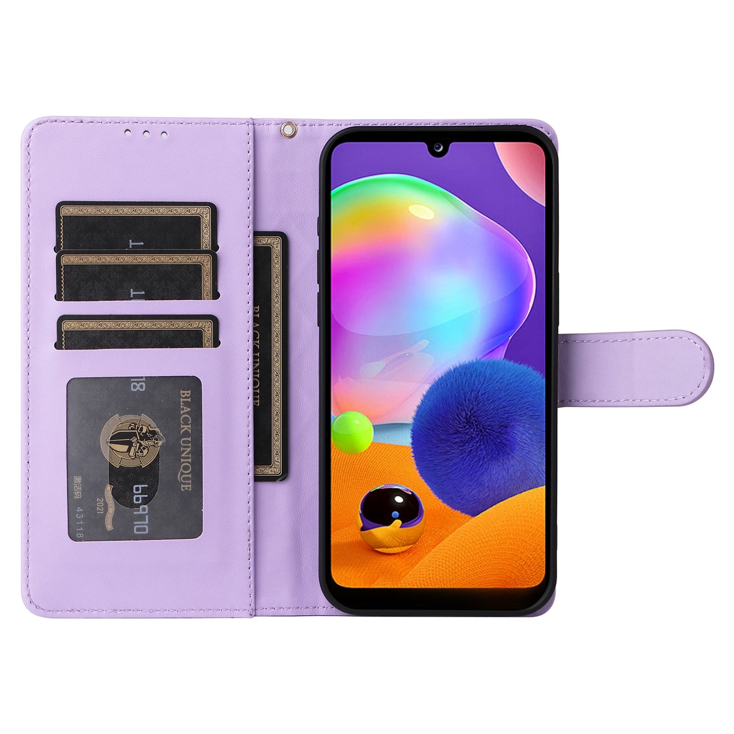 Samsung Galaxy A31 EU Version Diamond Lattice Leather Flip Phone Case - Durable and Convenient Holder with Precision Cutouts