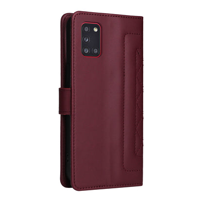 Samsung Galaxy A31 EU Version Diamond Lattice Leather Flip Phone Case - Durable and Convenient Holder with Precision Cutouts