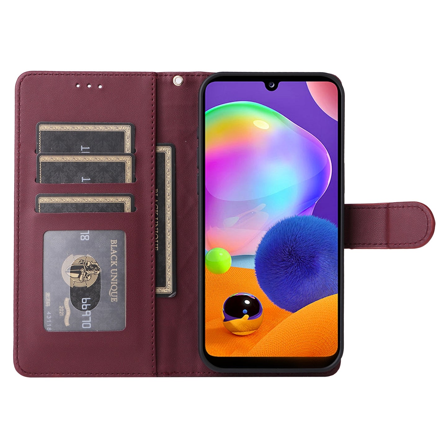 Samsung Galaxy A31 EU Version Diamond Lattice Leather Flip Phone Case - Durable and Convenient Holder with Precision Cutouts