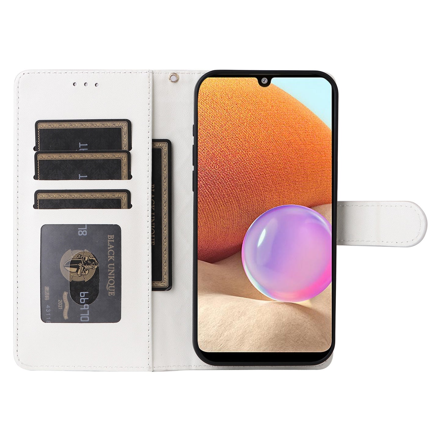 Samsung Galaxy A32 4G Diamond Lattice Leather Flip Phone Case - Durable and Convenient Holder with Precision Cutouts