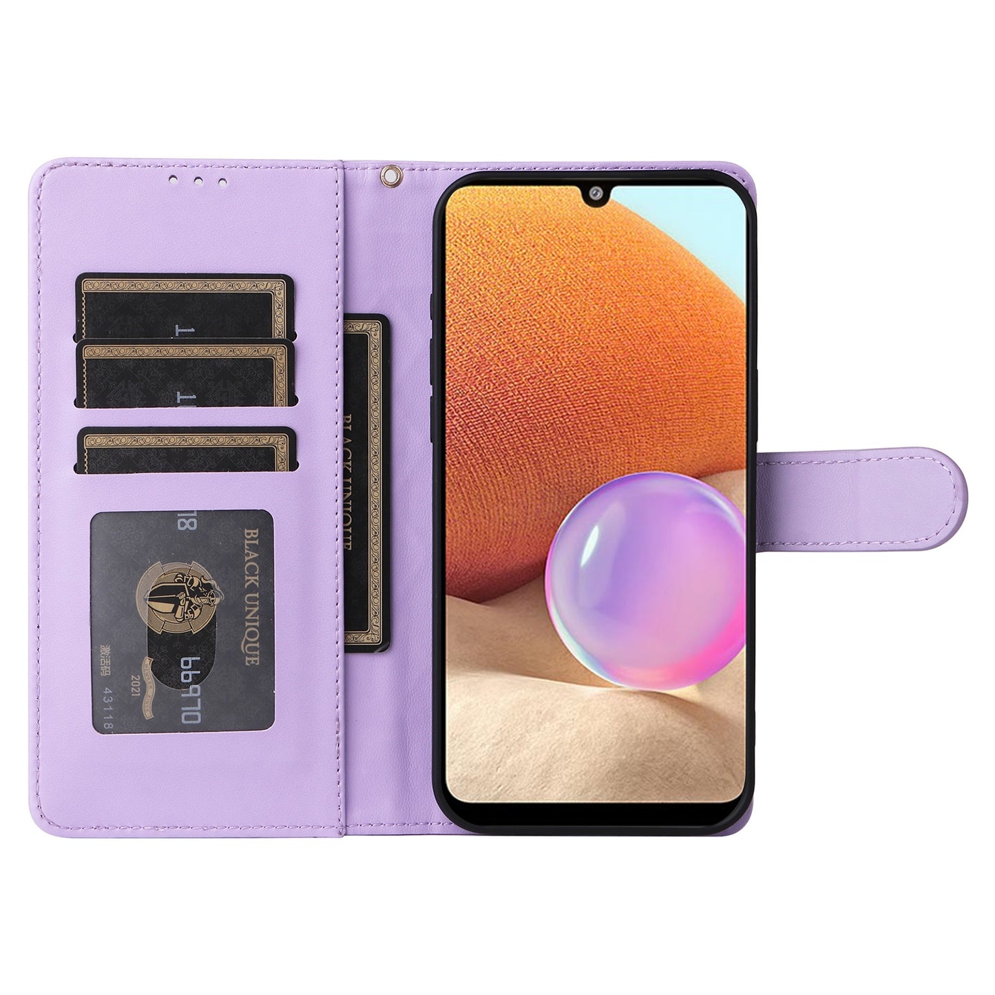 Samsung Galaxy A32 4G Diamond Lattice Leather Flip Phone Case - Durable and Convenient Holder with Precision Cutouts