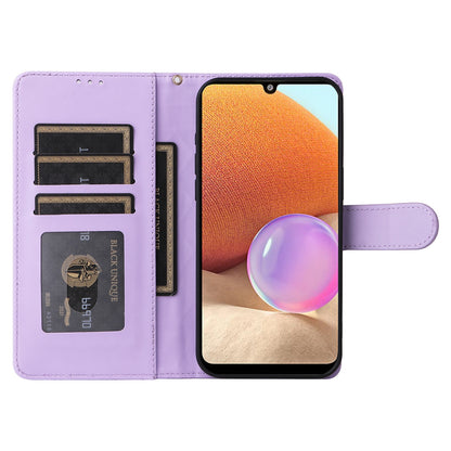 Samsung Galaxy A32 4G Diamond Lattice Leather Flip Phone Case - Durable and Convenient Holder with Precision Cutouts