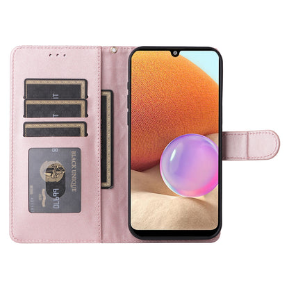 Samsung Galaxy A32 4G Diamond Lattice Leather Flip Phone Case - Durable and Convenient Holder with Precision Cutouts