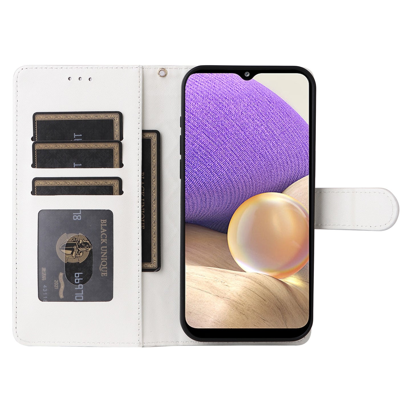 Samsung Galaxy A32 5G Diamond Lattice Leather Flip Phone Case - Durable and Convenient Holder with Precision Cutouts