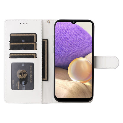 Samsung Galaxy A32 5G Diamond Lattice Leather Flip Phone Case - Durable and Convenient Holder with Precision Cutouts