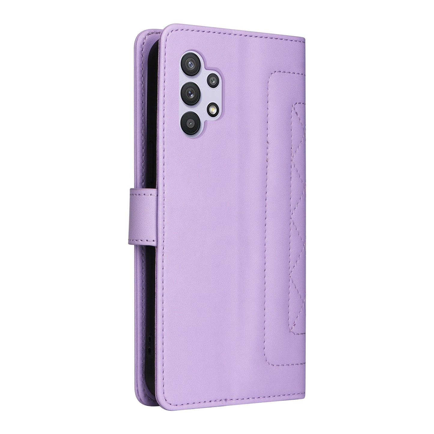 Samsung Galaxy A32 5G Diamond Lattice Leather Flip Phone Case - Durable and Convenient Holder with Precision Cutouts