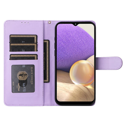 Samsung Galaxy A32 5G Diamond Lattice Leather Flip Phone Case - Durable and Convenient Holder with Precision Cutouts