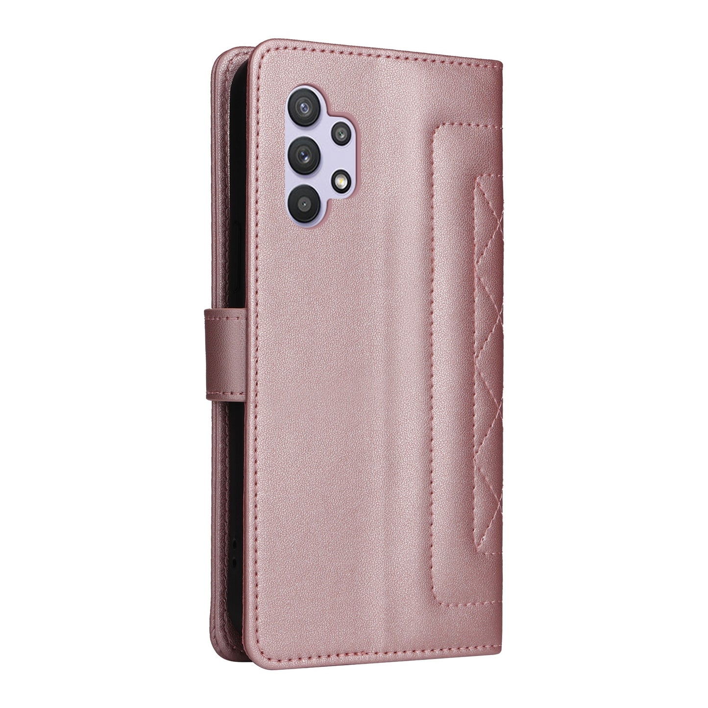 Samsung Galaxy A32 5G Diamond Lattice Leather Flip Phone Case - Durable and Convenient Holder with Precision Cutouts