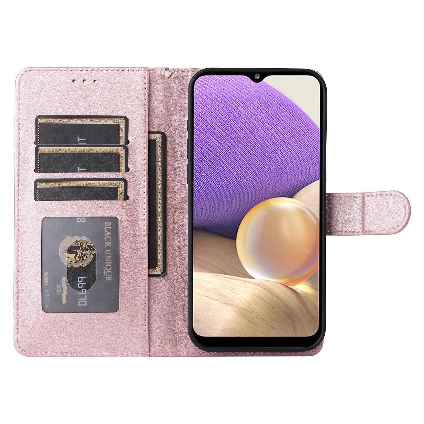 Samsung Galaxy A32 5G Diamond Lattice Leather Flip Phone Case - Durable and Convenient Holder with Precision Cutouts