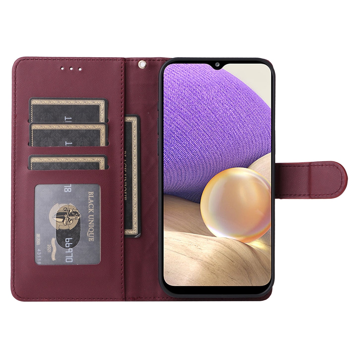 Samsung Galaxy A32 5G Diamond Lattice Leather Flip Phone Case - Durable and Convenient Holder with Precision Cutouts