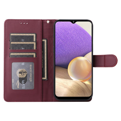 Samsung Galaxy A32 5G Diamond Lattice Leather Flip Phone Case - Durable and Convenient Holder with Precision Cutouts