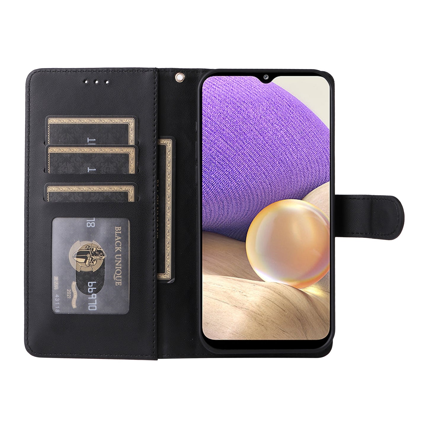 Samsung Galaxy A32 5G Diamond Lattice Leather Flip Phone Case - Durable and Convenient Holder with Precision Cutouts