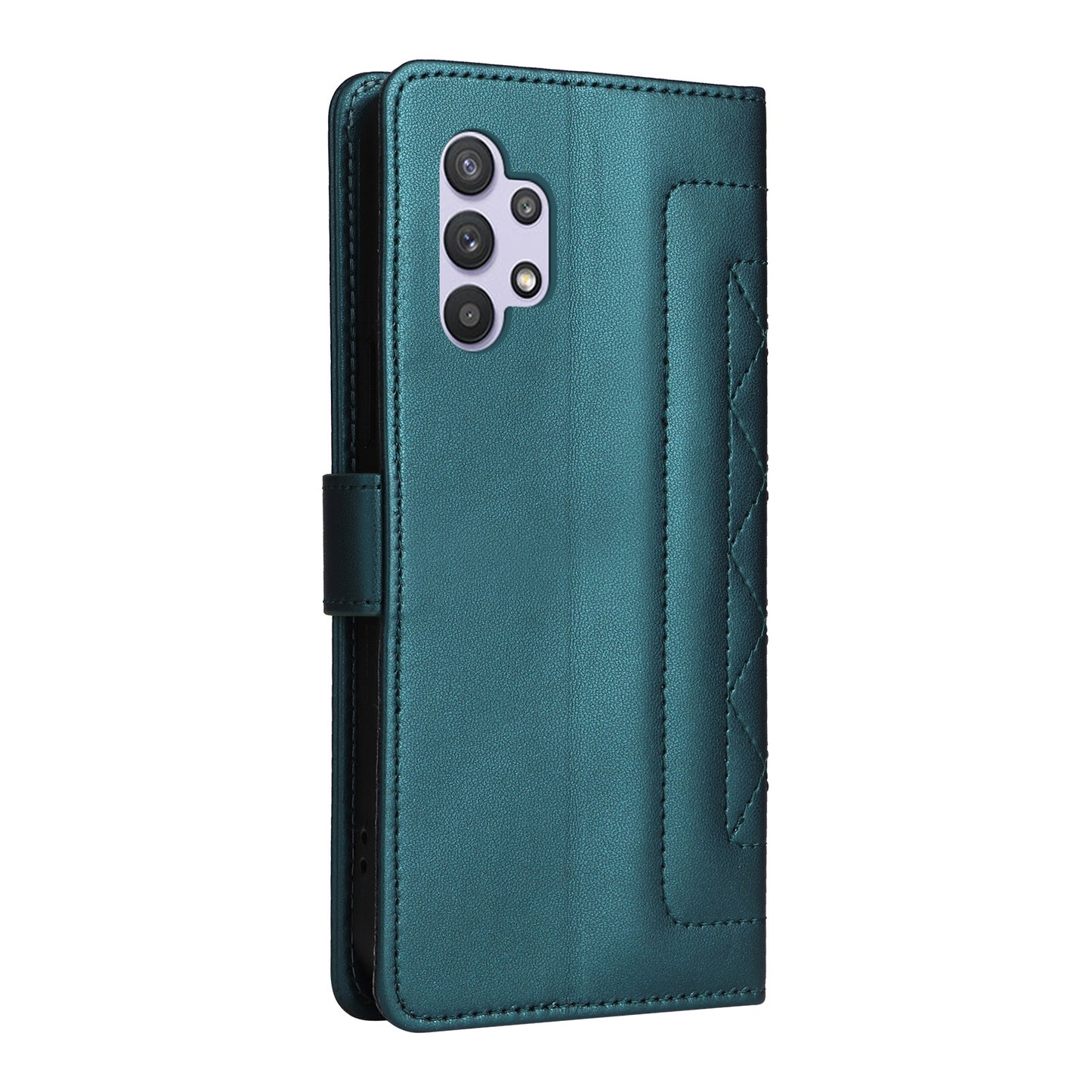 Samsung Galaxy A32 5G Diamond Lattice Leather Flip Phone Case - Durable and Convenient Holder with Precision Cutouts
