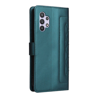 Samsung Galaxy A32 5G Diamond Lattice Leather Flip Phone Case - Durable and Convenient Holder with Precision Cutouts