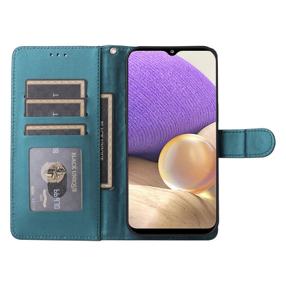 Samsung Galaxy A32 5G Diamond Lattice Leather Flip Phone Case - Durable and Convenient Holder with Precision Cutouts