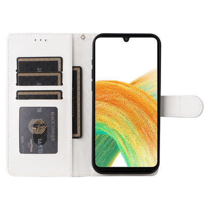 Samsung Galaxy A33 5G Diamond Lattice Leather Flip Phone Case - Durable and Convenient Holder with Precision Cutouts