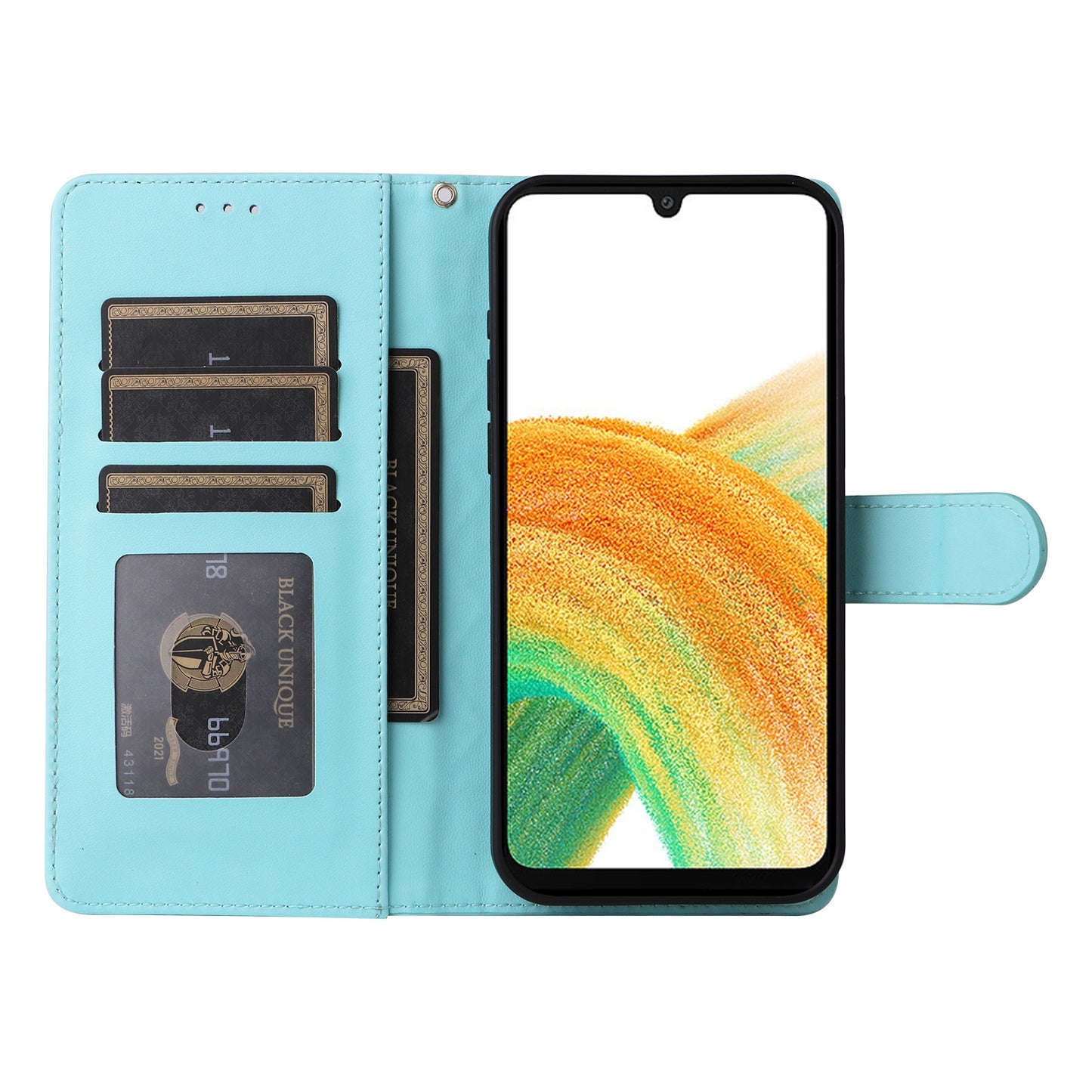 Samsung Galaxy A33 5G Diamond Lattice Leather Flip Phone Case - Durable and Convenient Holder with Precision Cutouts