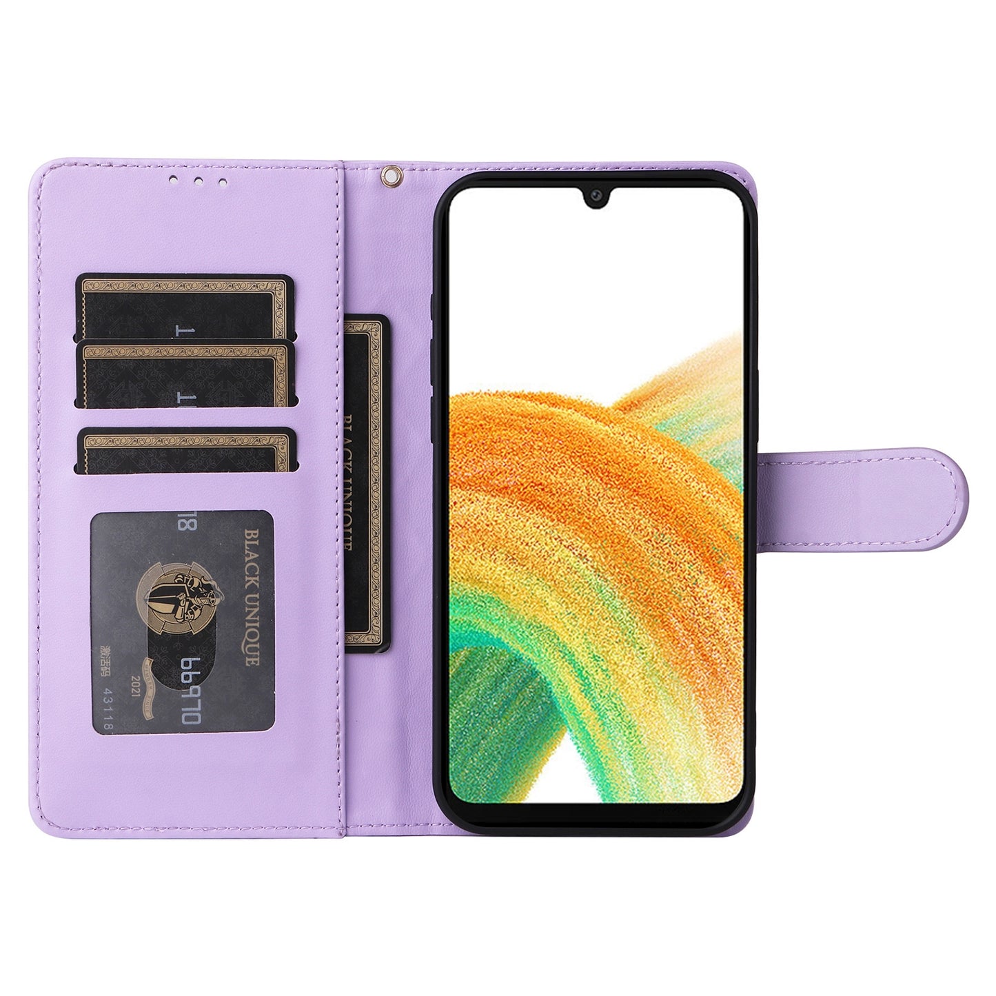 Samsung Galaxy A33 5G Diamond Lattice Leather Flip Phone Case - Durable and Convenient Holder with Precision Cutouts